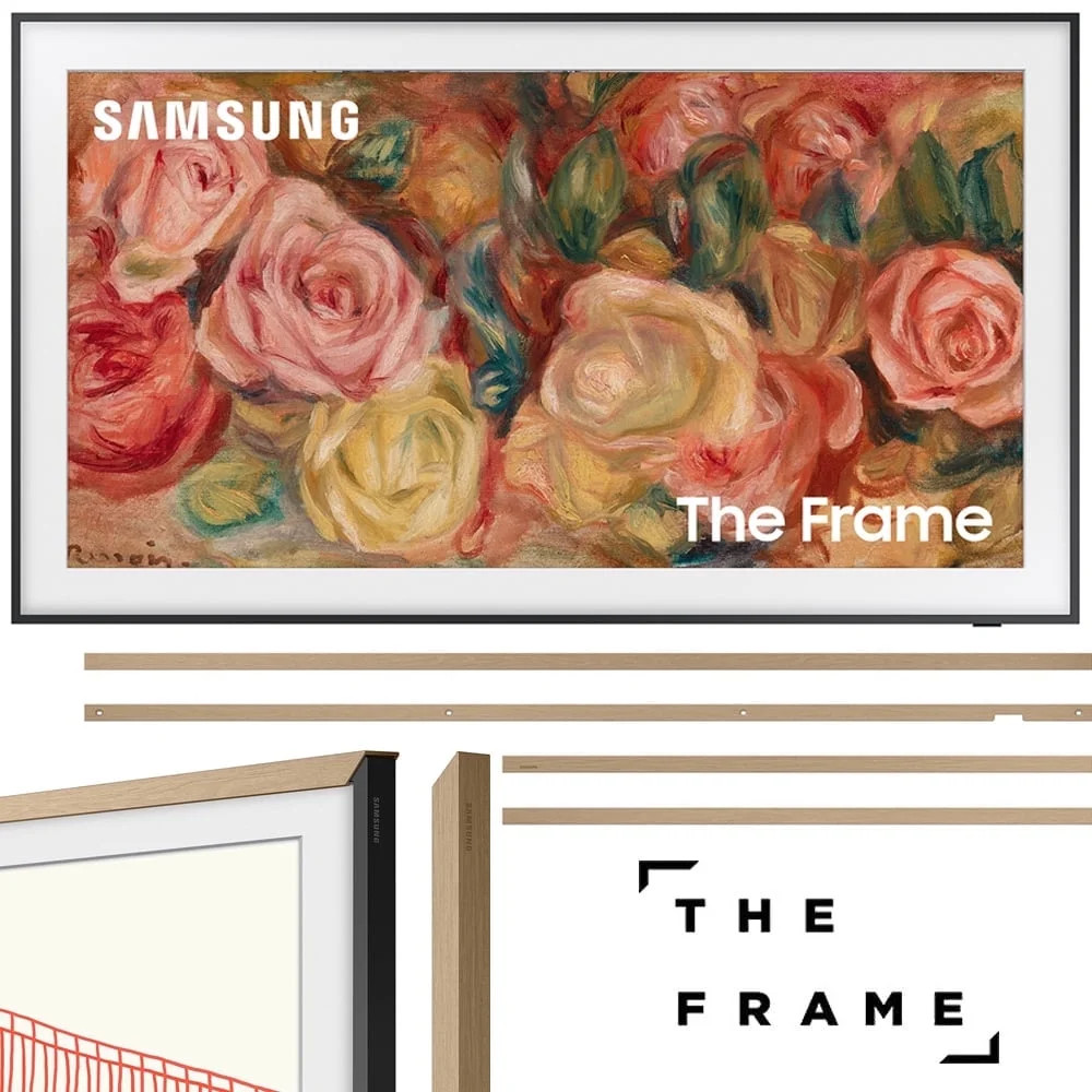 Samsung QN65LS03DA 65 inch The Frame QLED 4K Smart TV (2024 Model) Bundle with 65" The Frame Cust... | Walmart (US)