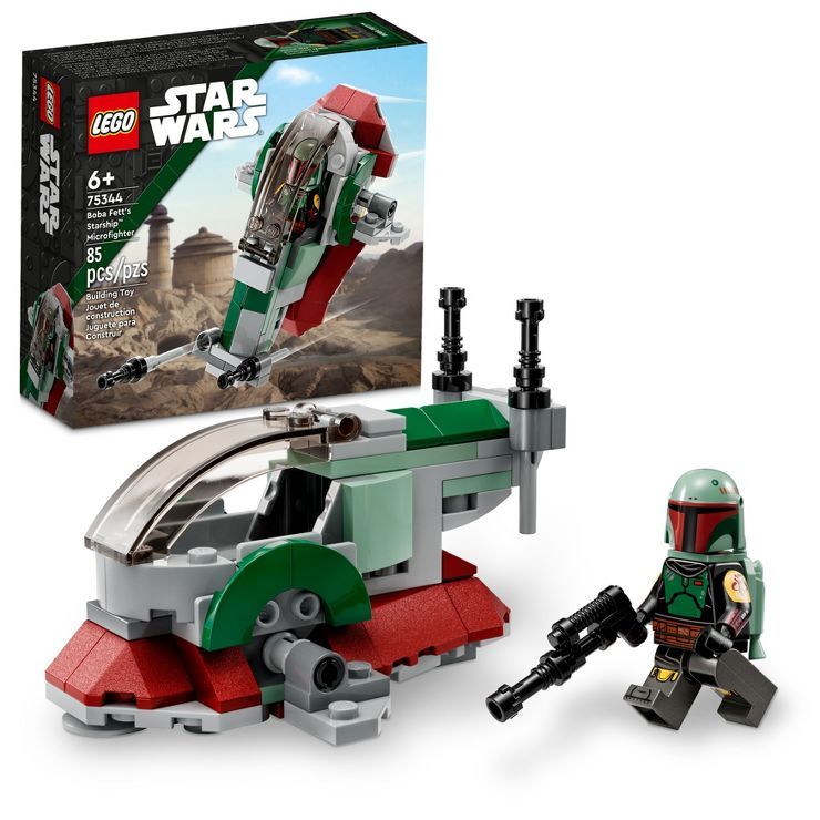 LEGO Star Wars Boba Fett's Starship Microfighter 75344 Building Toy Set | Target