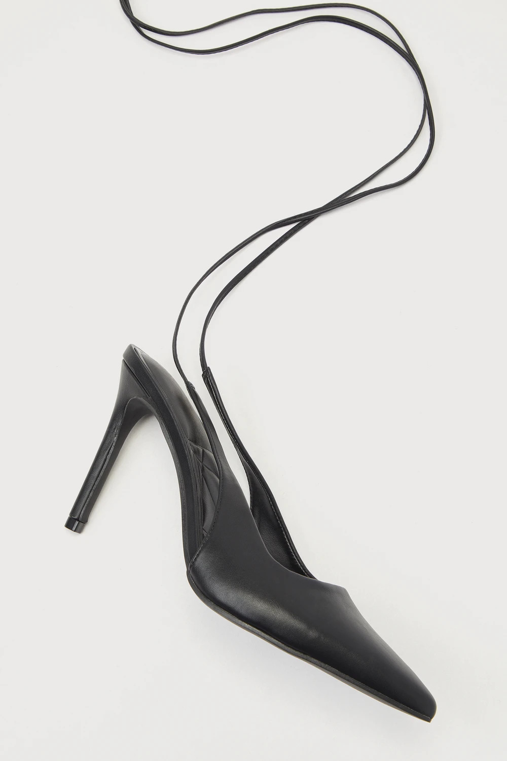 Caspera Black Lace-Up Pointed-Toe Pumps | Lulus