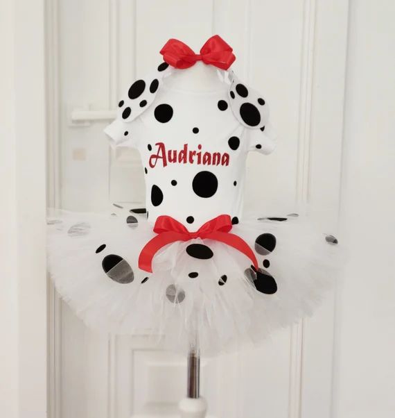 Dalmatian Halloween Costume Dalmatian Birthday Tutu Outfit | Etsy | Etsy (US)