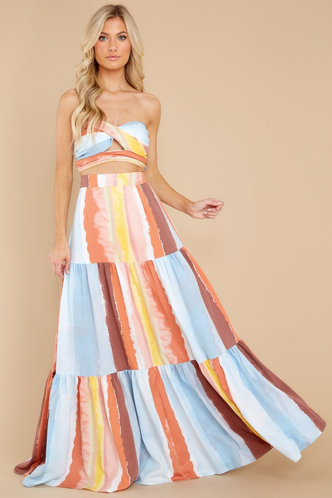 Growing Fonder Sienna Multi Two Piece Set | Red Dress 