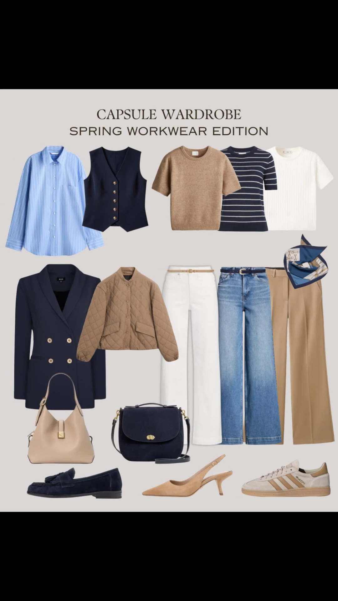
Transitional Spring Workwear Capsule: 18 Pieces, Endless Possibilities!✨ Create over 40 chic and easy office looks with this curated collection of tonal and neutral staples.💫 Each piece mixes and matches effortlessly, making it perfect for spring🌸 with a seamless transition into summer.☀️

#LTKSeasonal #LTKWorkwear #LTKSaleAlert