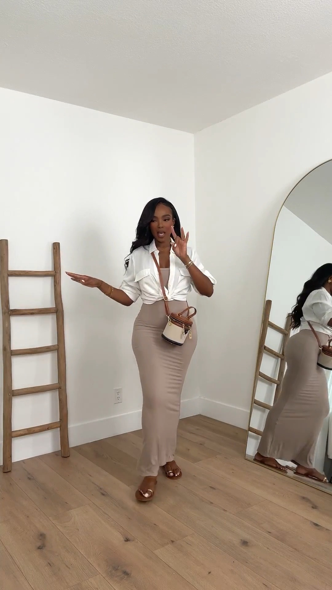 Hi Babes!

This is one of those outfits that always looks polished no matter where you're headed 🤎✨

I love the combination of the fitted mocha maxi skirt with the crisp white button-down. It gives that effortless coastal-luxury vibe while still being comfortable and easy to wear. The neutral color palette feels elevated, timeless, and incredibly flattering.

Where to wear this:
• Vacation sightseeing
• Brunch with the girls
• Weekend shopping
• Resort destinations
• Casual date nights
• Coffee runs that turn into all-day plans

The beauty of this look is how versatile every piece is. The skirt can be styled with tanks, bodysuits, or sweaters, and the white shirt is a staple you'll reach for year-round. Cost per wear on pieces like these is unmatched.

Everything is linked below.

xx Kira | IG: KirasFashionFinds

34D - 27 - 40 • Size Small or 4

#LTKgrwm #LTKootd #LTKPetite