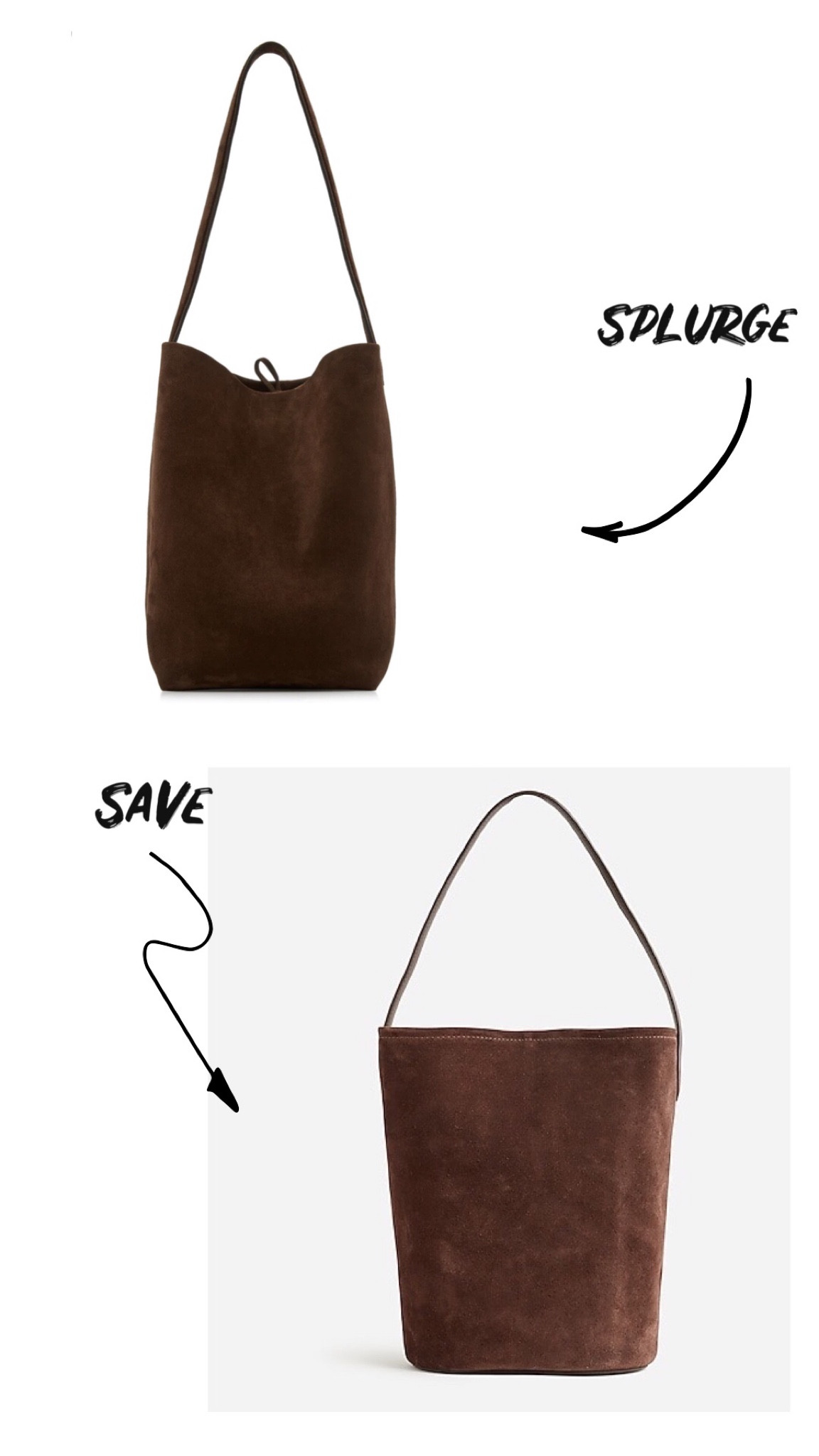 Splurge vs save 〰️ The ROW Park tote dupe 

#LTKstyletip #LTKsalealert #LTKSeasonal