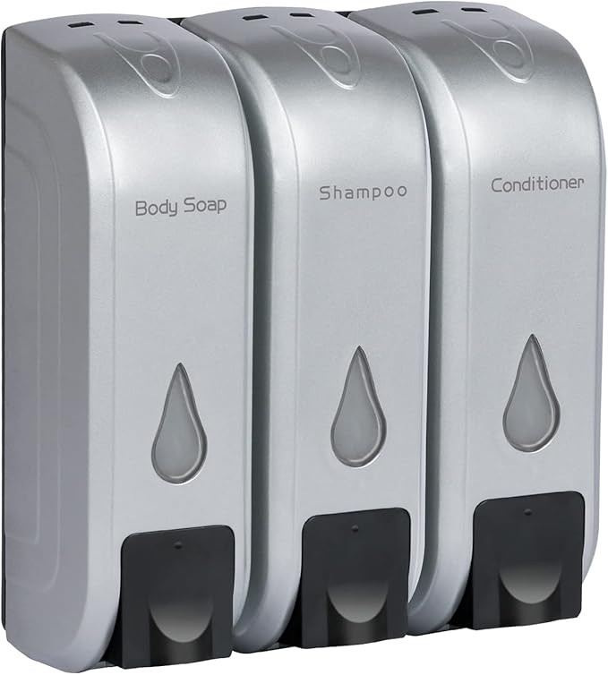 Shampoo Dispenser for Shower Wall, Body Wash Dispenser for Shower, Wall Mounted No Drill for Bath... | Amazon (US)