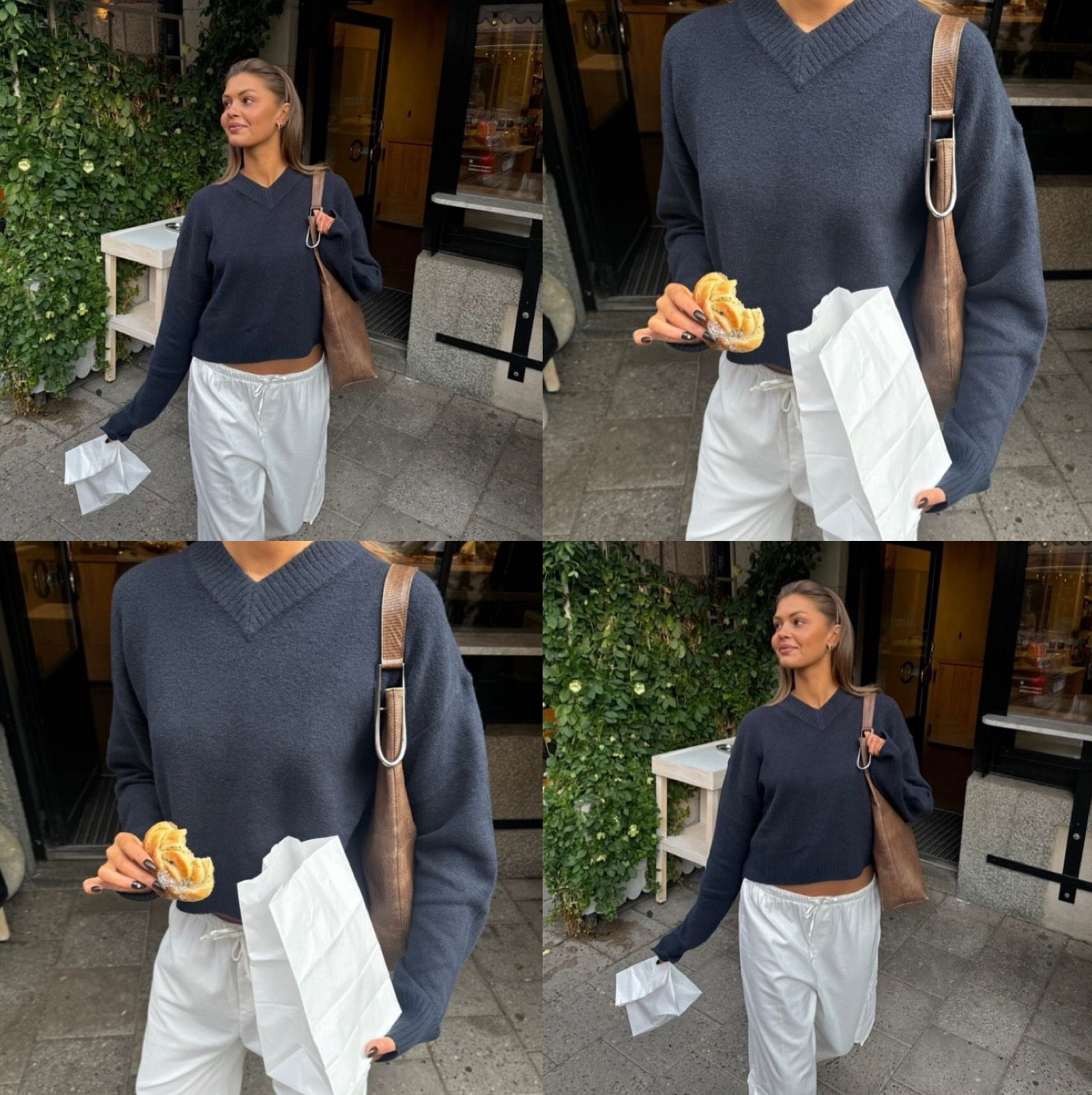 Adanola outfit linked 💙 navy knit sweater, white linen trousers 

#LTKuk #LTKautumn #LTKeurope