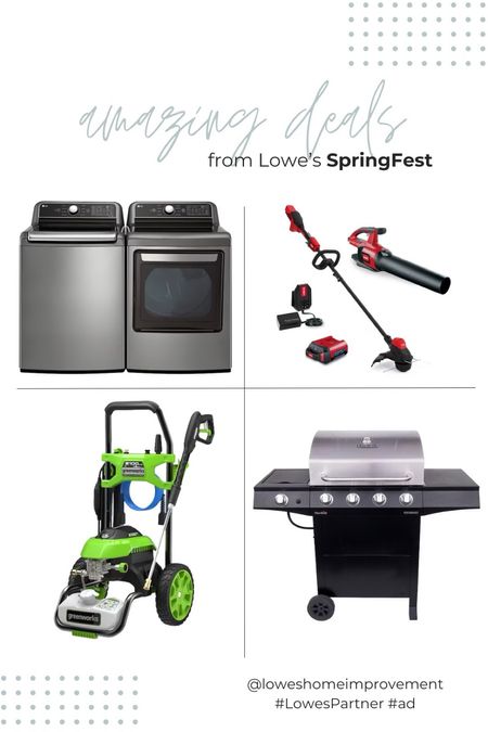 It’s a great time to save @loweshomeimprovement during their annual SpringFest event! #Lowespartner #ad There are amazing deals on appliances, home improvement and decor, lawn and garden, building materials and more. home decor outdoor living grill power tools gift ideaas

#LTKstyletip #LTKsalealert #LTKhome