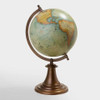 Click for more info about Antique Green Globe with Brass Stand