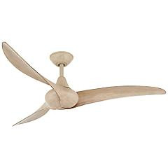 52" Minka Aire Wave White Oak Finish Indoor Ceiling Fan with Remote | Lamps Plus