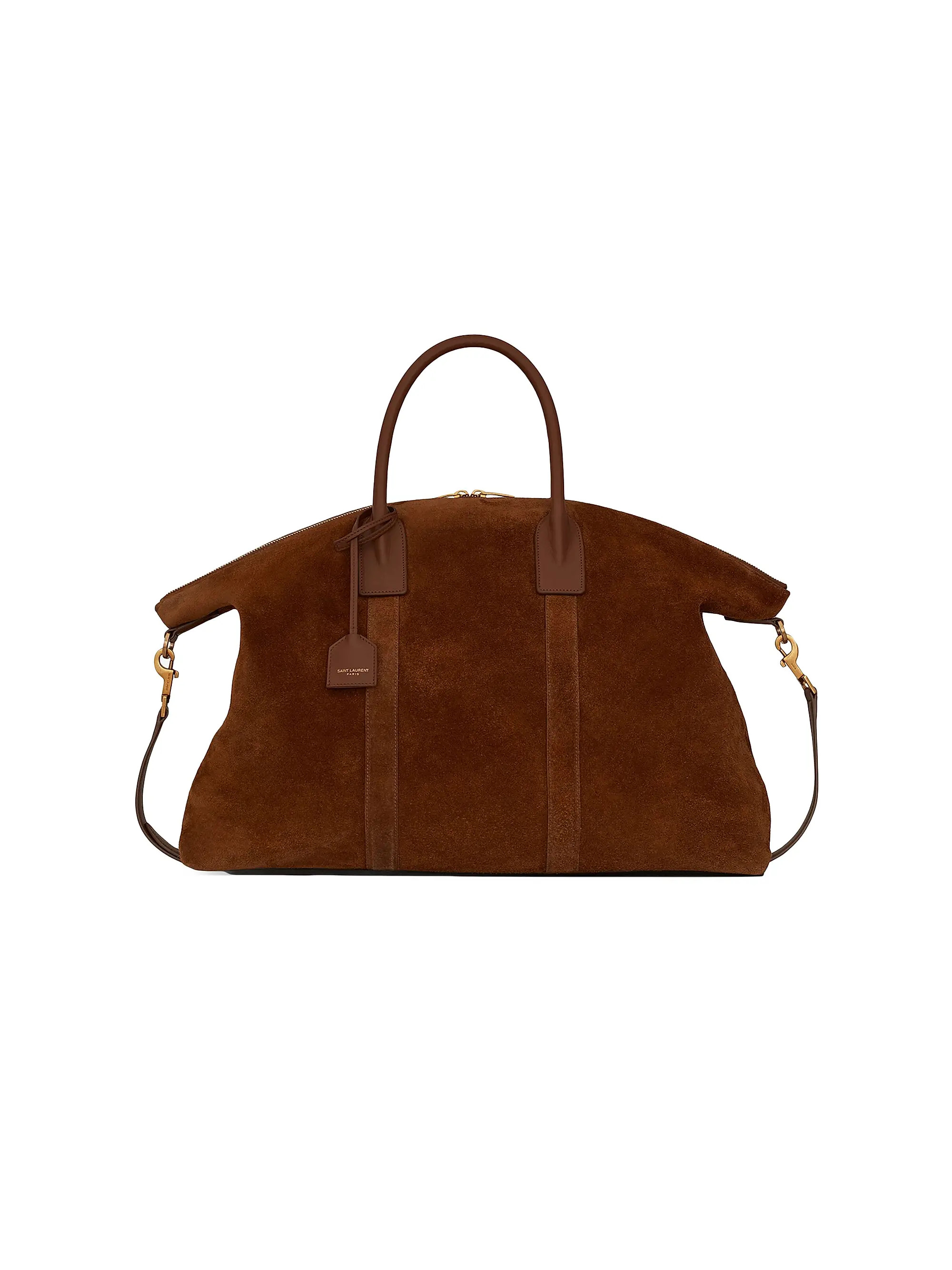 Giant Bowling Bag in Suede | Saks Fifth Avenue
