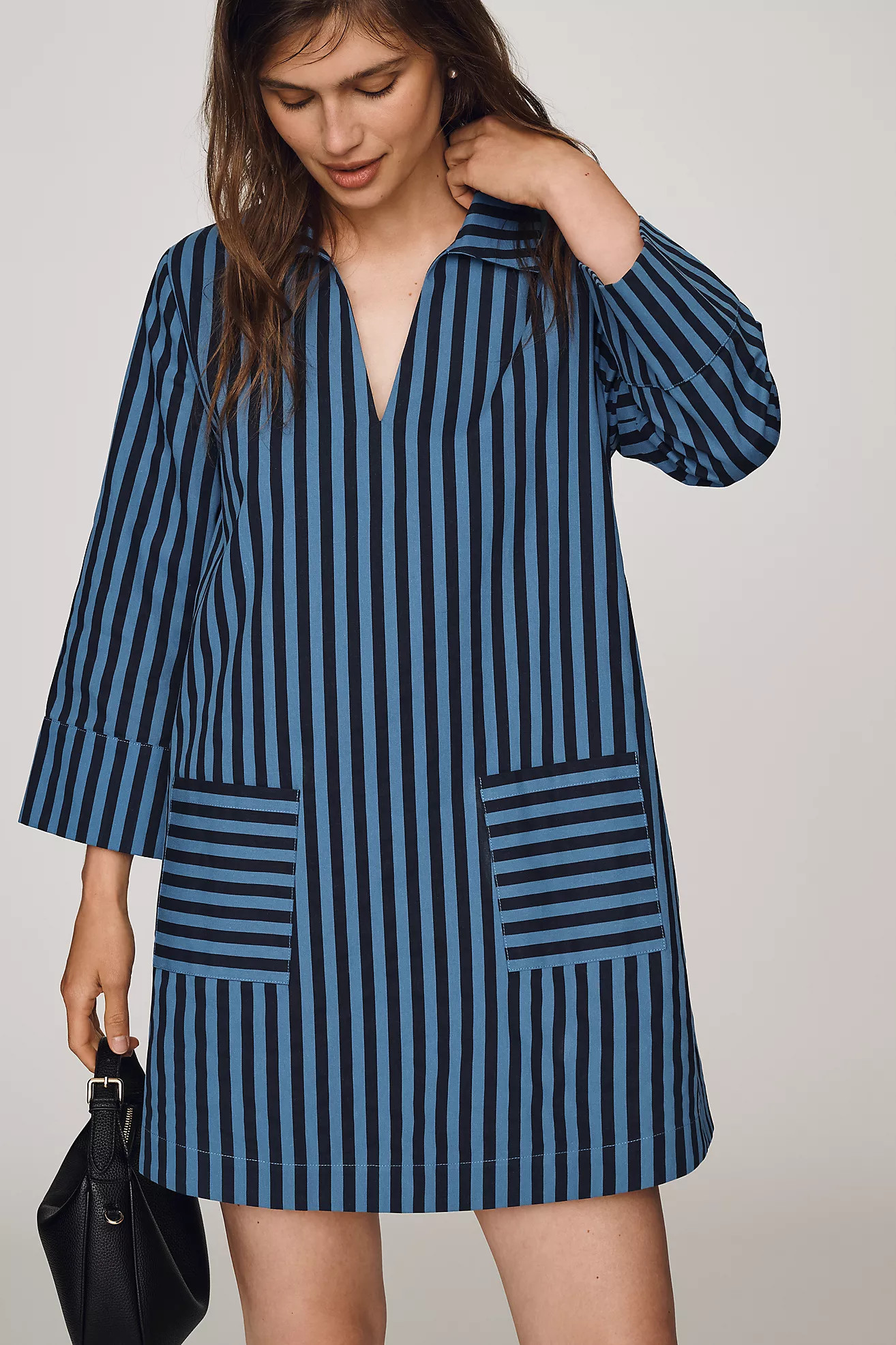 English Factory Cotton Kaftan Mini Dress | Anthropologie (US)