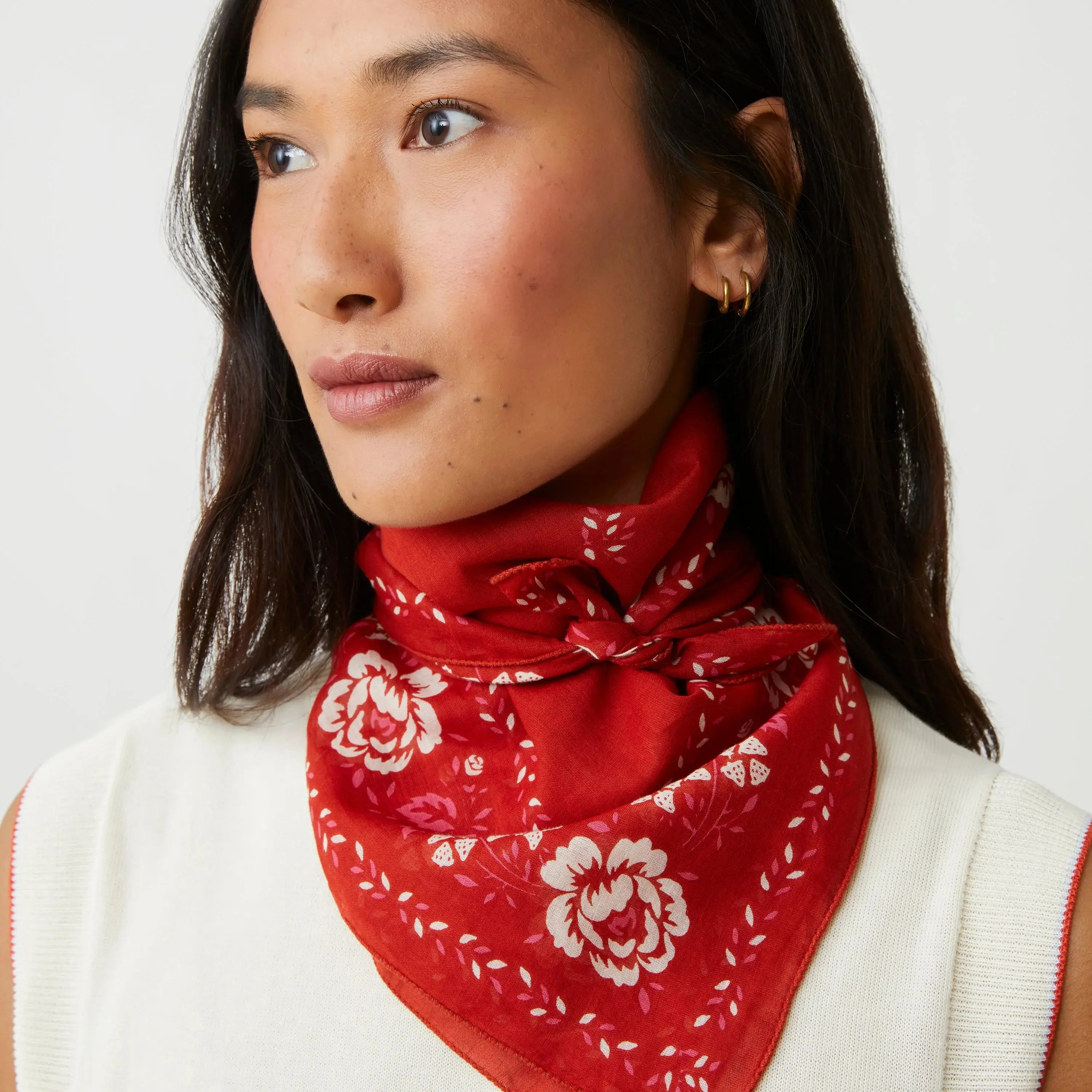 Fichu Ndeg652 Scarf in Tulip | The Addison West