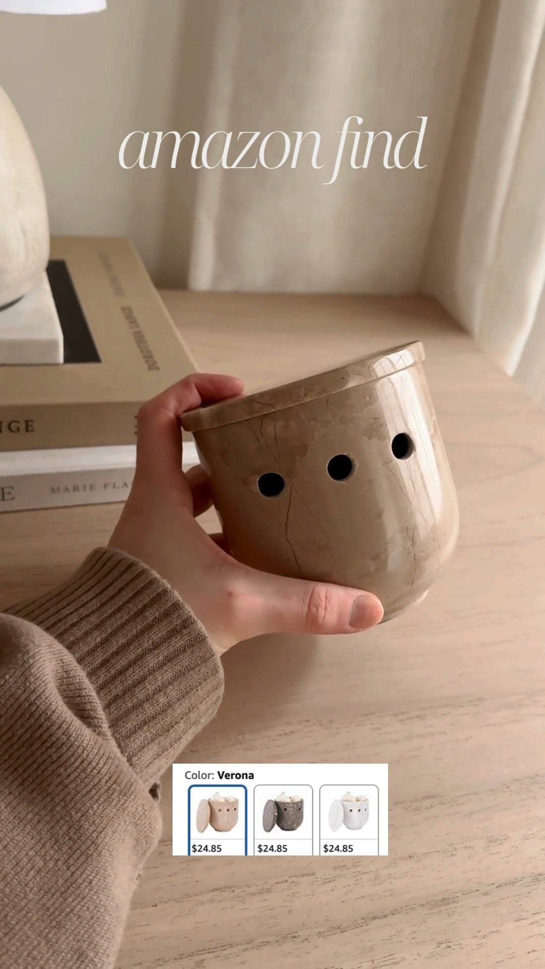 The most aesthetic garlic keeper 🤍 this is the Verona color way but it also comes in a white tone & black/gray!

#LTKFindsUnder50 #LTKHome