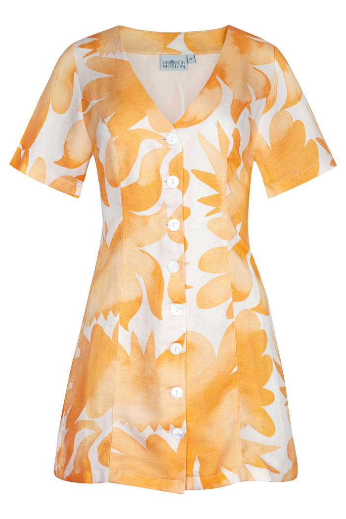 Shinoa Short-Sleeve Printed Mini Dress | Nordstrom