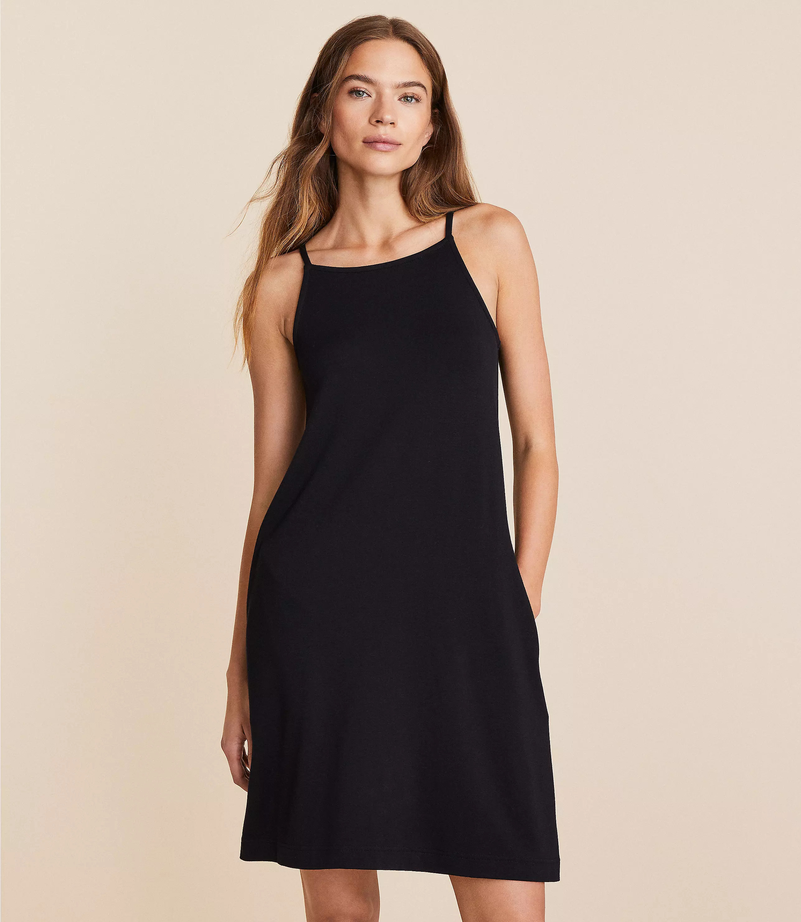 Lou & Grey Signaturesoft Square Neck Pocket Dress | LOFT