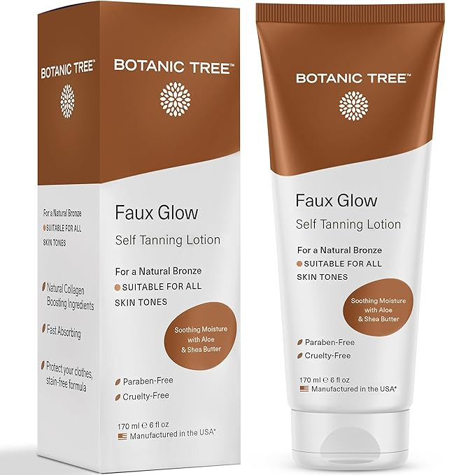 Botanic Tree Self Tanner - Sunless Tanner for Natural-Looking Fake Tan-Herbal Self Tanning Lotion... | Amazon (US)