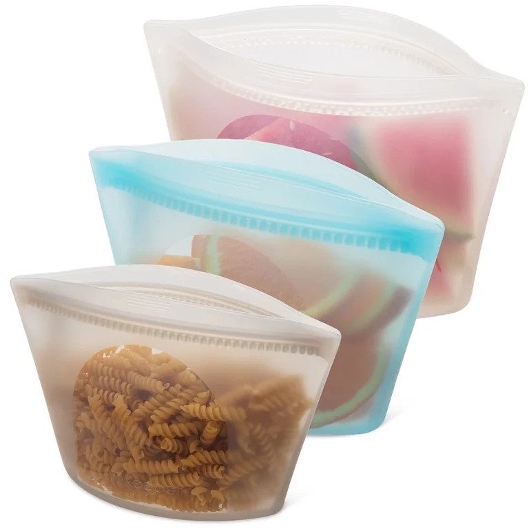 Prokeeper+ 3 Silicone Stand Up Snack and Storage Bag, 3 Pack, Mulit Color, Designed to Help with ... | Walmart (US)