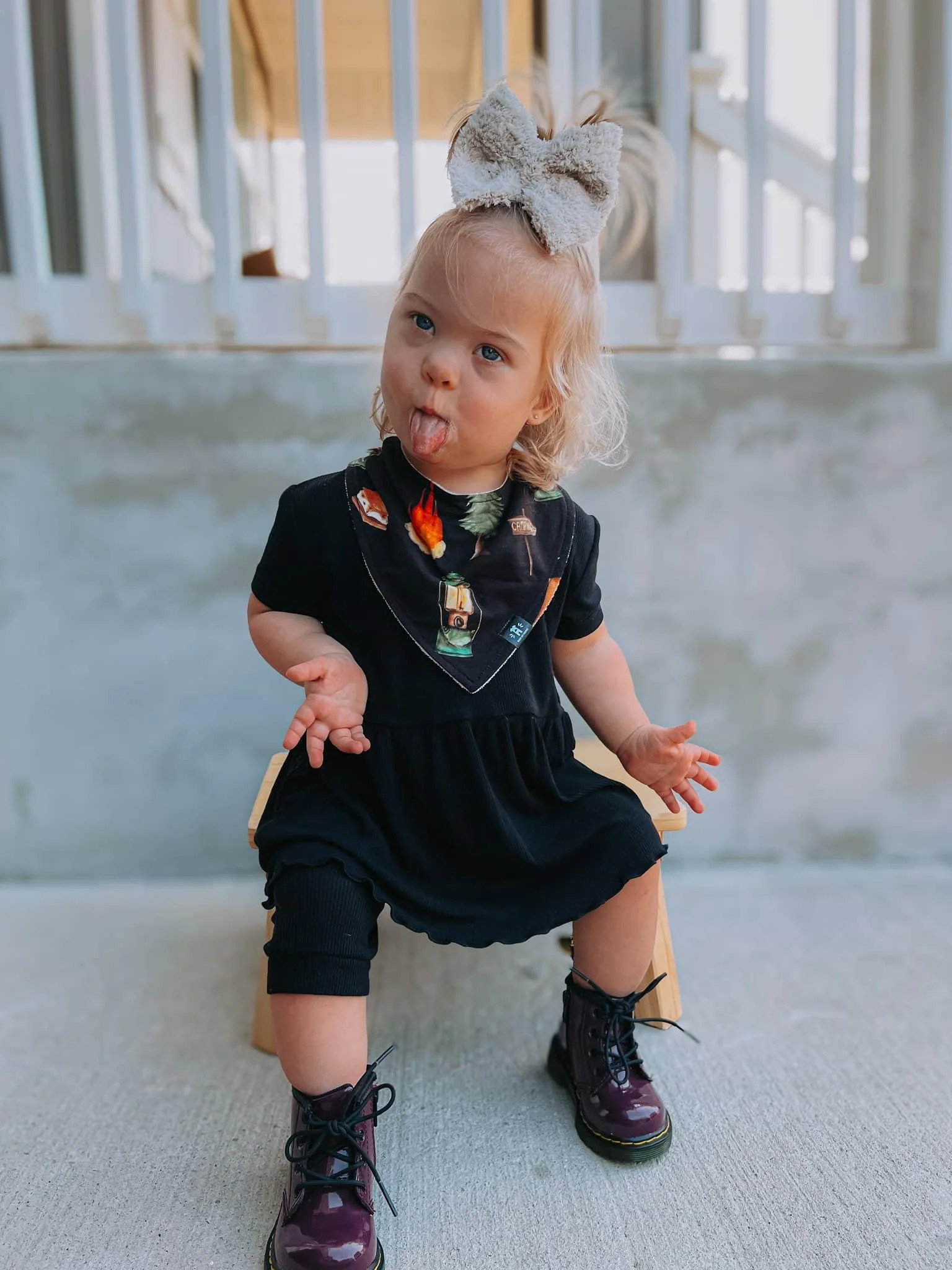 Reversible Opening Ready Set Romper® Twirl in Ribbed Essential Midnigh | Ready Set Romper ®