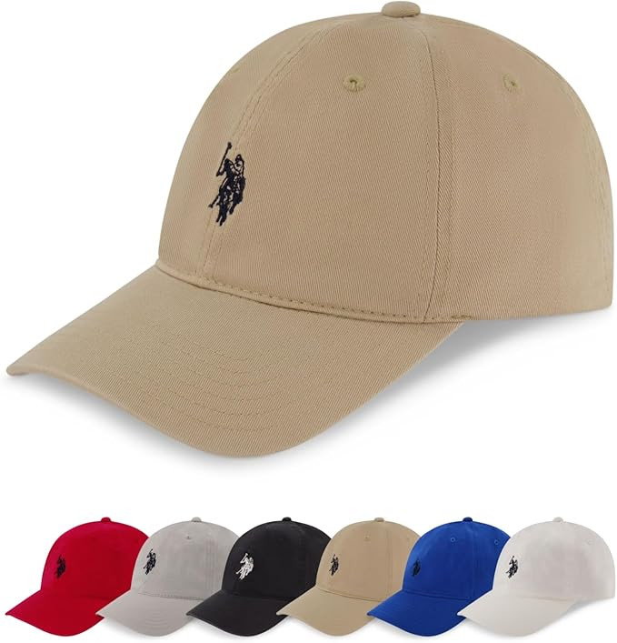 U.S. Polo Assn. Baseball Cap, 100% Cotton Adjustable Dad Hat with Small Pony Logo | Amazon (US)