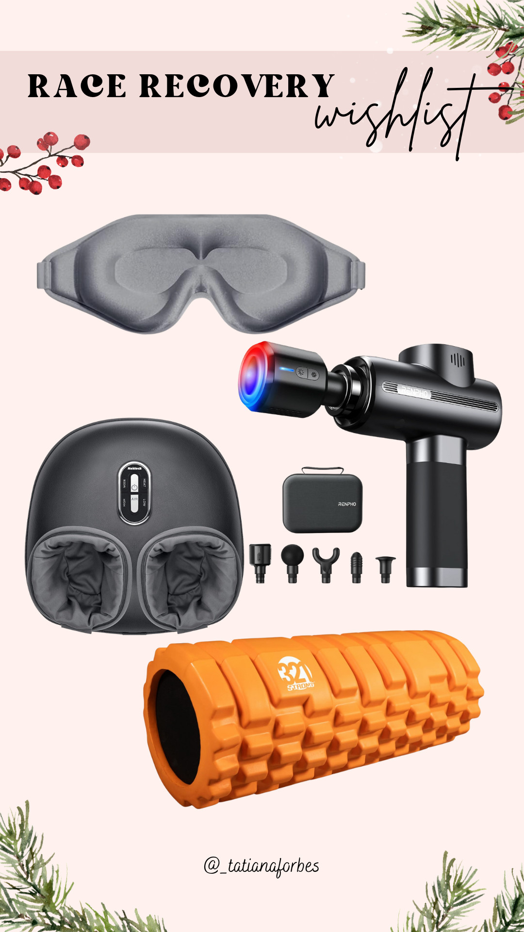 If you’re training for a big race or recovering from one, this is the wishlist you’ll actually use.

Massage guns, foot rollers, heated eye masks… all the things that make post-race legs feel human again.

Also a really good holiday gift idea for the runner in your life (or for building your own recovery kit).

Everything’s linked here, and added a couple of similar great finds too! 

 

#LTKCyberWeek #LTKGiftGuide #LTKActive