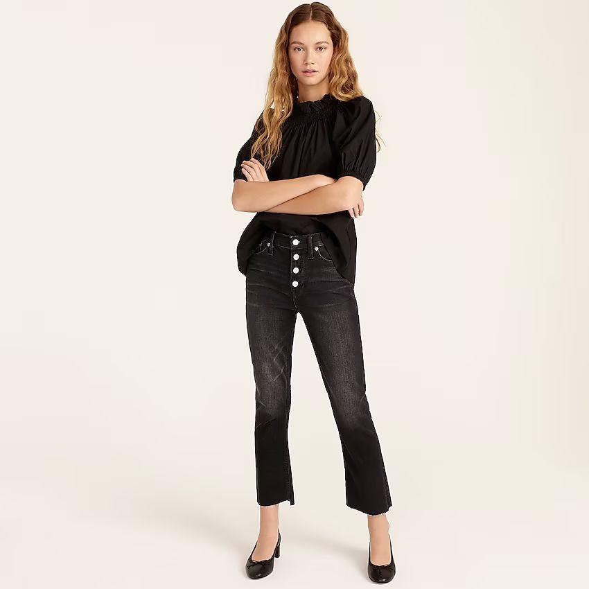 9" demi-boot crop jean in charcoal | J.Crew US