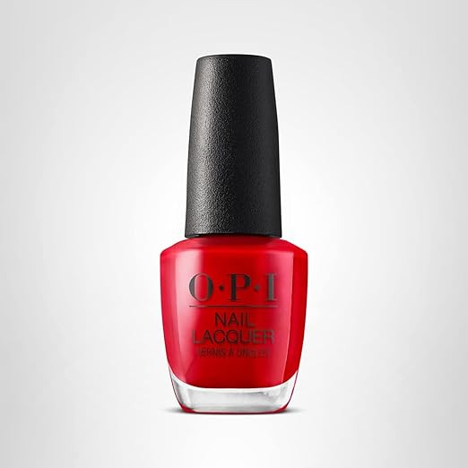 OPI Nail Lacquer Nail Polish | Opaque Light Red Crème Chip Resistant Nail Polish | Fast Drying, ... | Amazon (US)