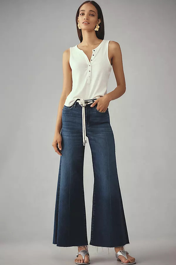 FRAME Le Palazzo High-Rise Crop Jeans | Anthropologie (US)