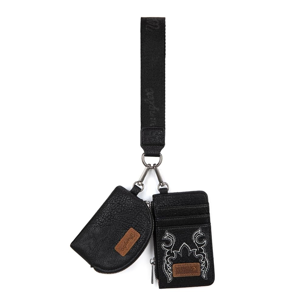 Wrangler Keychain Wristlet Wallets for Women Western Dual Pouch Wristlet Credit Card Holder Walle... | Amazon (CA)