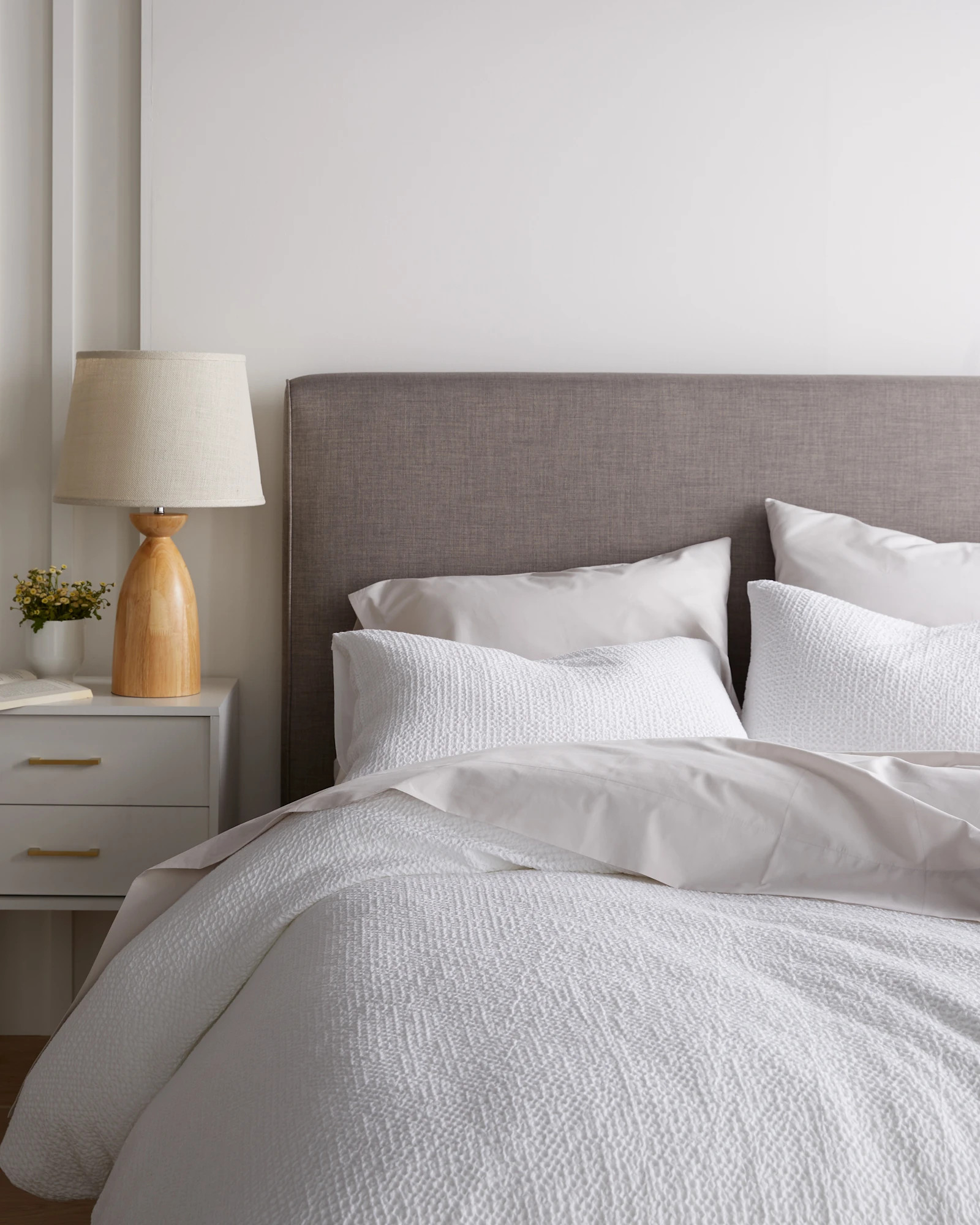 Organic Luxe Honeycomb Duvet Cover Set in White | Quince