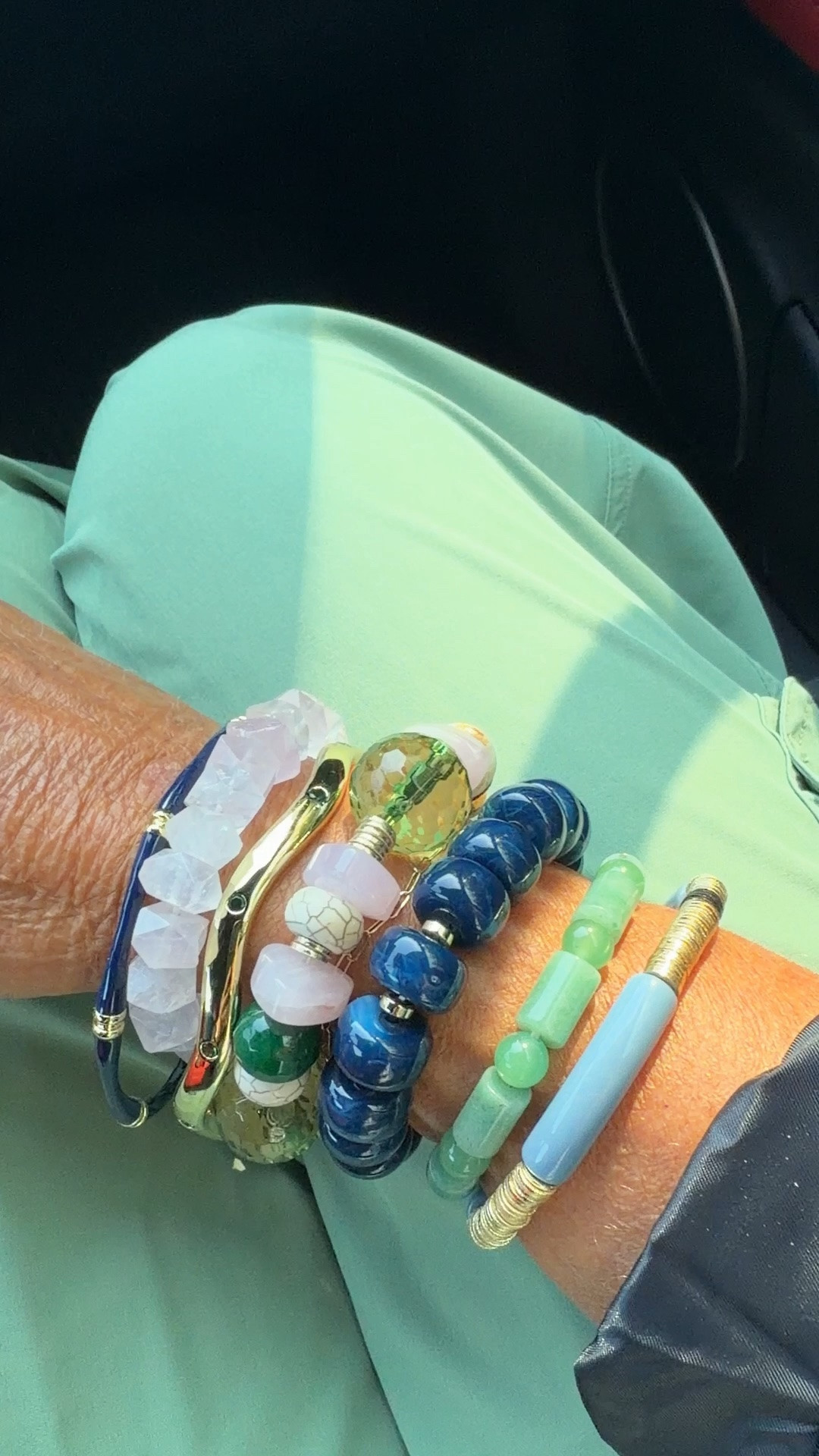 Don’t miss this bracelet stack! The most wearable colors you will love. 
20% off code NANETTE20
I get the middle size…that’s the size of the bangle.

#LTKOver40 #LTKCon #LTKPetite
