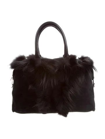 Yves Saint Laurent Fur-Trimmed Easy Bag | The Real Real, Inc.