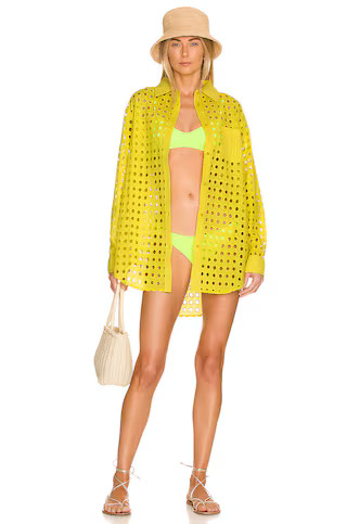 Solid & Striped The Oxford Tunic in Daffodil from Revolve.com | Revolve Clothing (Global)