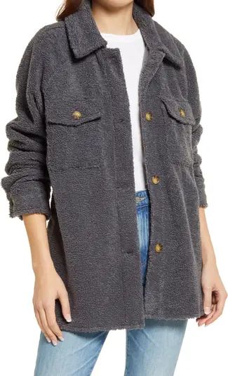 High Pile Fleece Shirt Jacket | Nordstrom