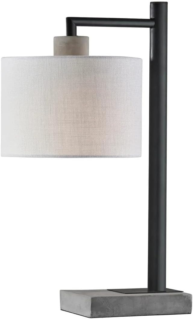 Adesso 5003-22 Devin Table Lamp, 22.5 in., 60W, Black/Grey Finish, 1 Modern Lamp | Amazon (US)