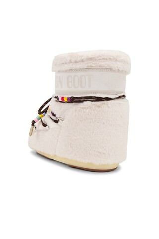 Icon Low Faux Fur Breads Boot in Cream | Revolve Clothing (Global)