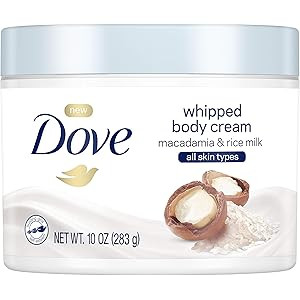 Dove Whipped Macadamia and Rice Milk Body Cream 10 oz | Amazon (US)