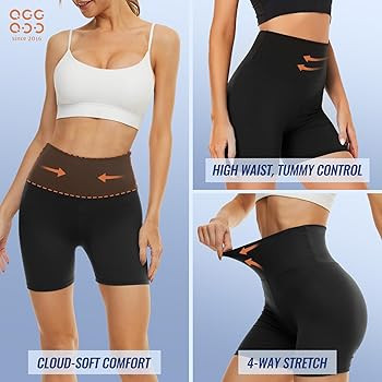 3 Pack High Waisted Biker Shorts for Women – 3"/ 5"/ 8" Black Workout Yoga Compression Novelty ... | Amazon (US)