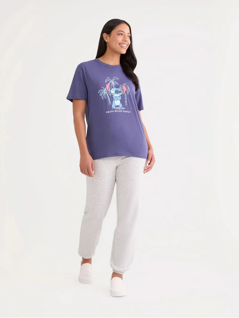 Disney Women’s Stitch Graphic Tee, Sizes XXS-XXL | Walmart (US)