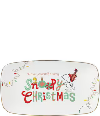 Snoopy Christmas Hors Doeuvres Tray | Dillard's