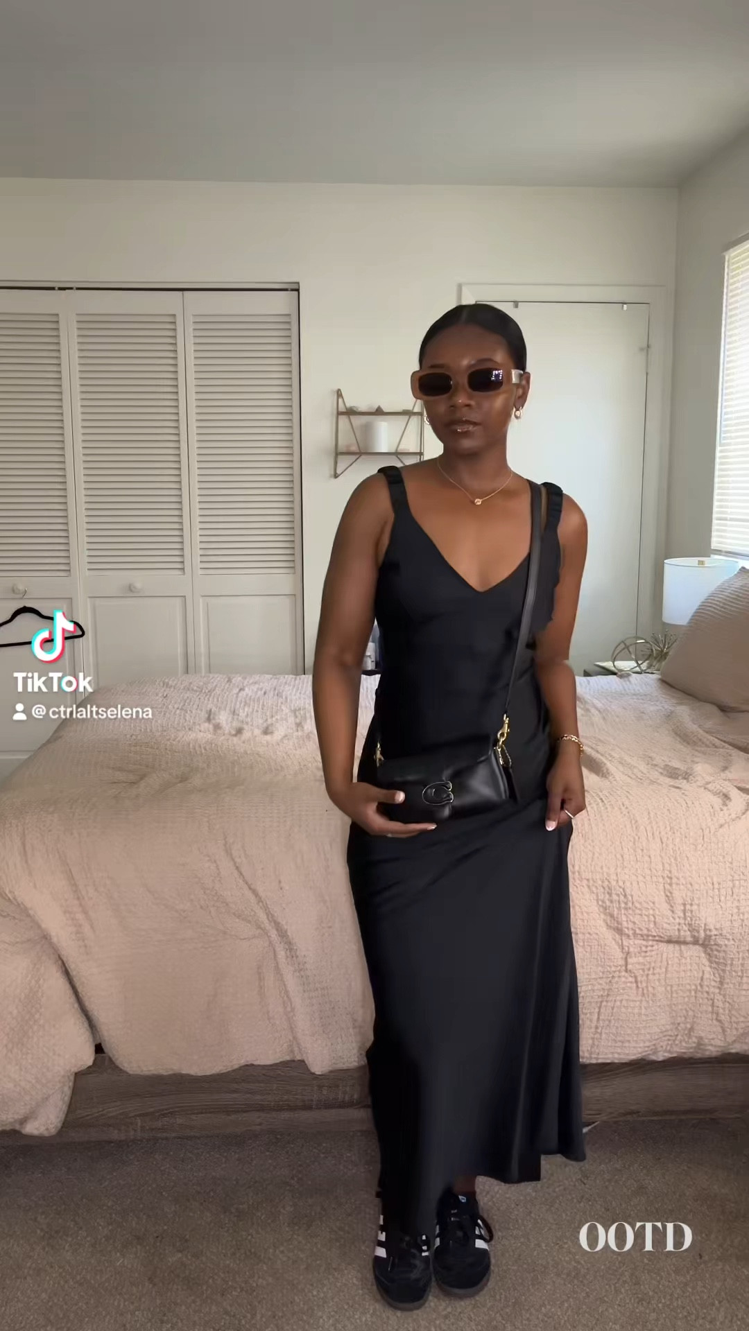 Nothing like a satin dress🖤
Wearing a size XS
LORVAE shades

#LTKStyleTip #LTKFindsUnder100 #LTKFindsUnder50