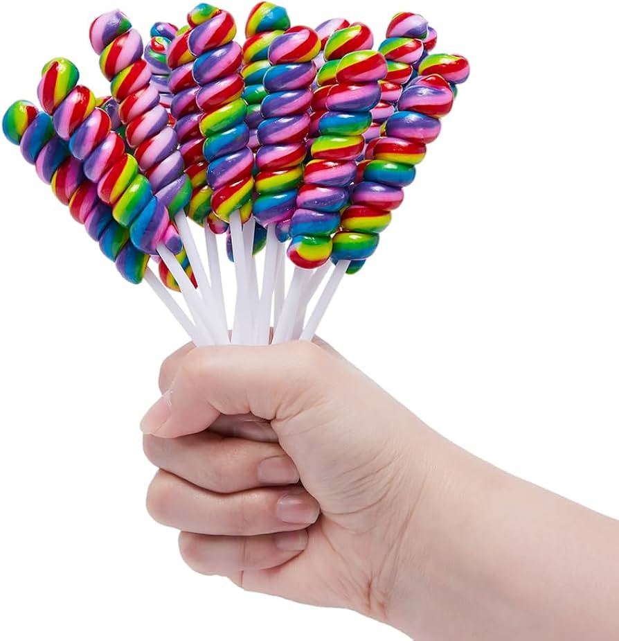 Twisty Lollipop, Rainbow Lollipops Individually Wrapped Bulk, Rainbow Candy for Children Kid's Wh... | Amazon (US)