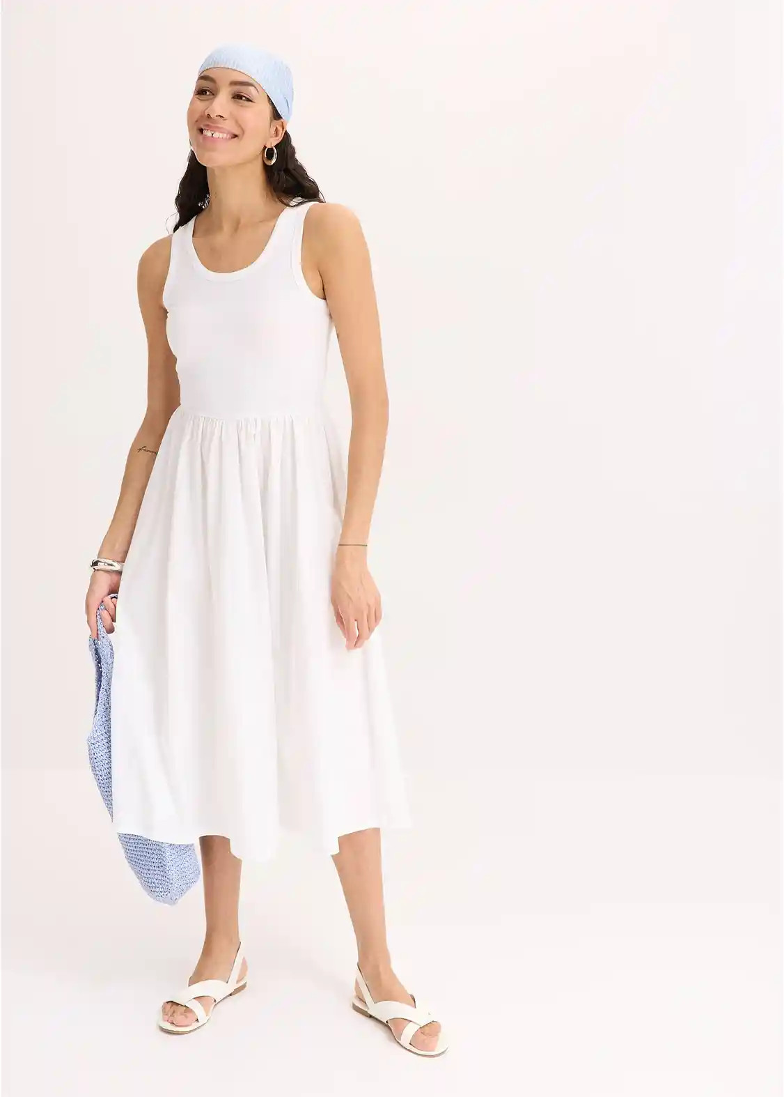 Jerseykleid im Materialmix | Bonprix DE