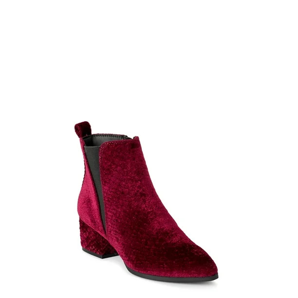 Scoop Women’s Hazel Low Heeled Booties - Walmart.com | Walmart (US)