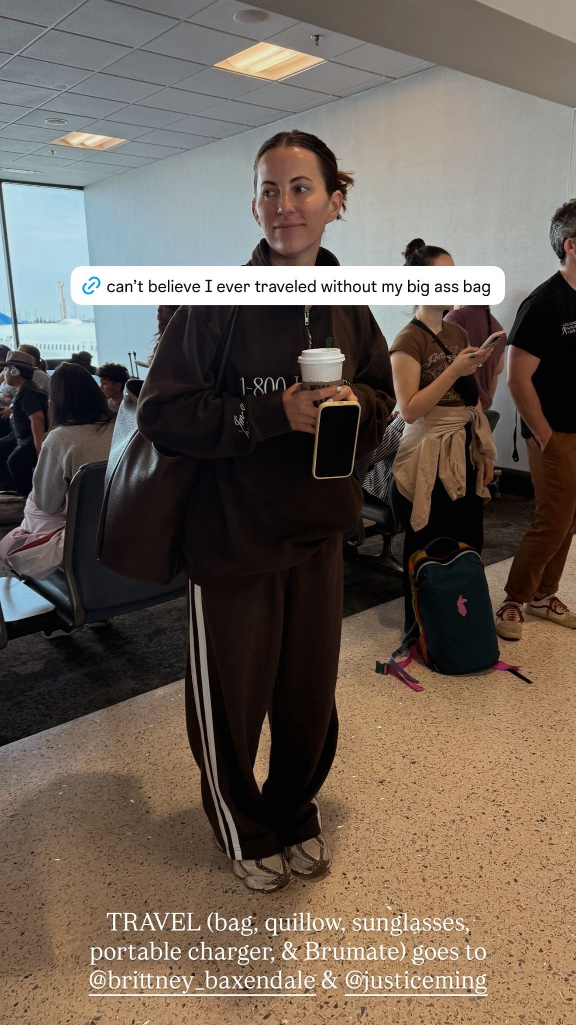 TRAVEL (bag, quillow, sunglasses, portable charger, & Brumate) goes to
@brittney_baxendale & @justiceming