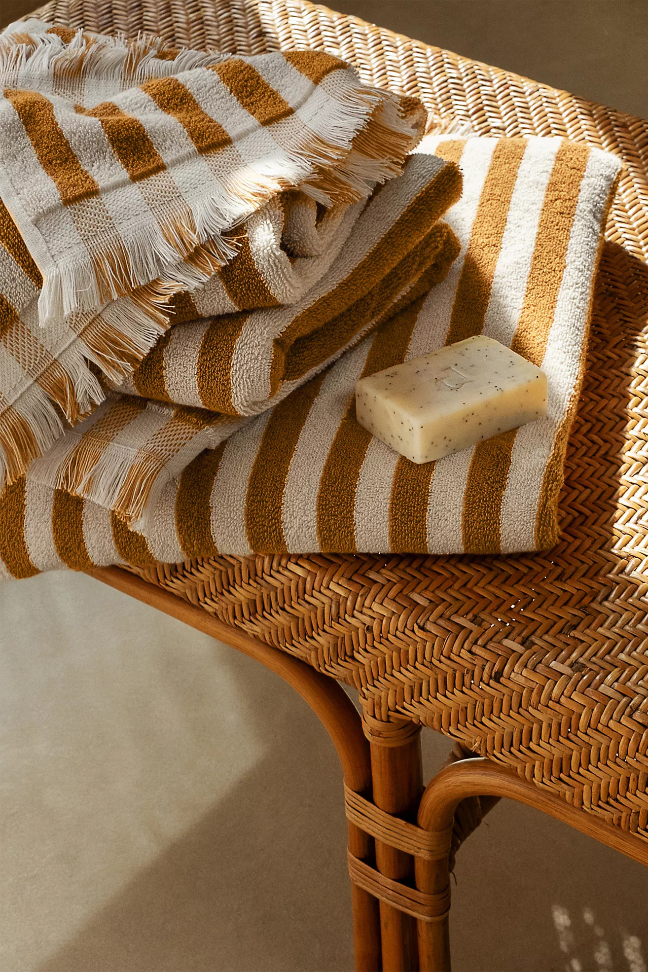 Piglet in Bed Pembroke Stripe Cotton Towel Collection | Anthropologie (US)