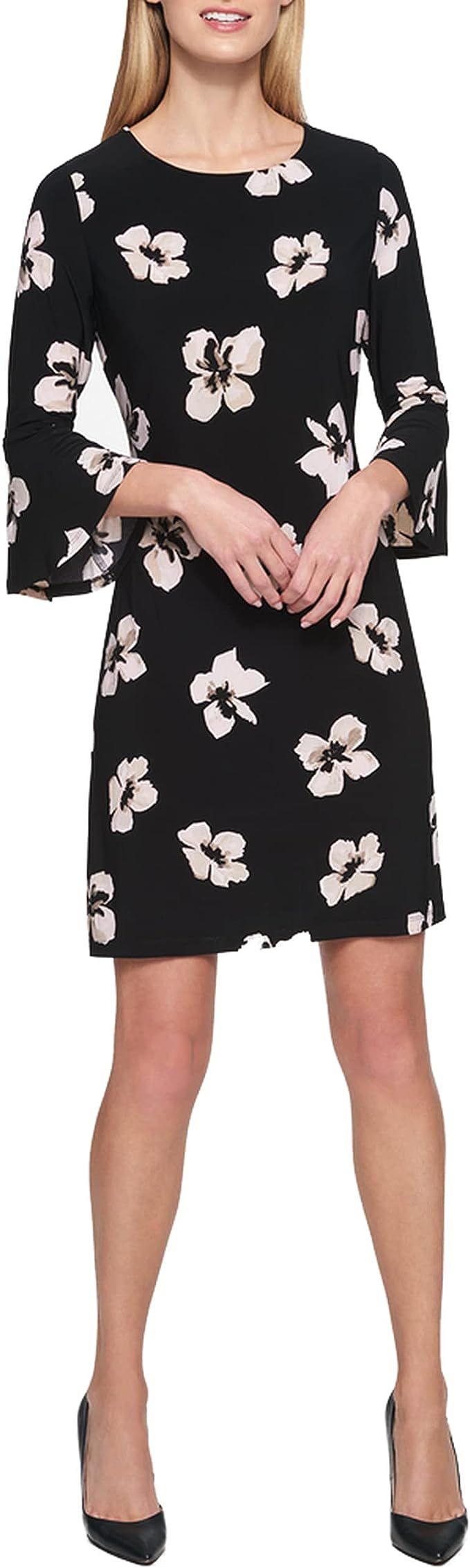 Tommy Hilfiger Women's Bell Sleeve Dress | Amazon (US)