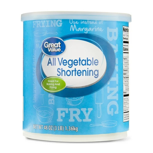 Great Value All Vegetable Shortening, 48 oz Can | Walmart (US)