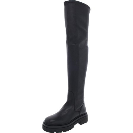 Steve Madden Womens Industry Leather Chunky Thigh-High Boots | Walmart (US)