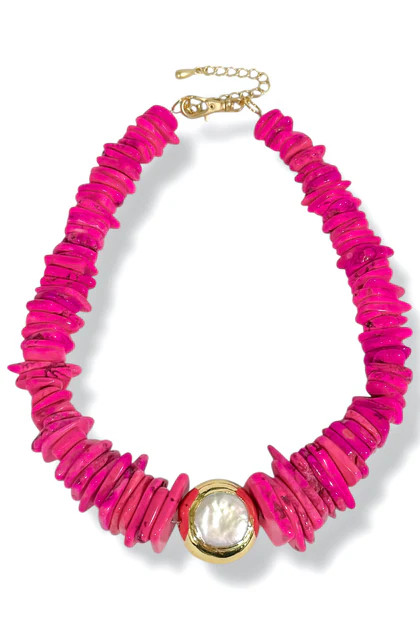 Virtue Sariah Hot Pink Necklace | The Willow Tree