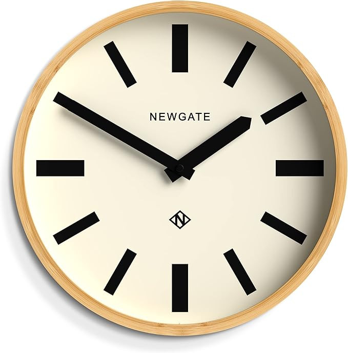 NEWGATE® Bali Wall Clock in Bamboo - Medium Wall Clocks - Round Clock - Kitchen Clock - Modern W... | Amazon (US)